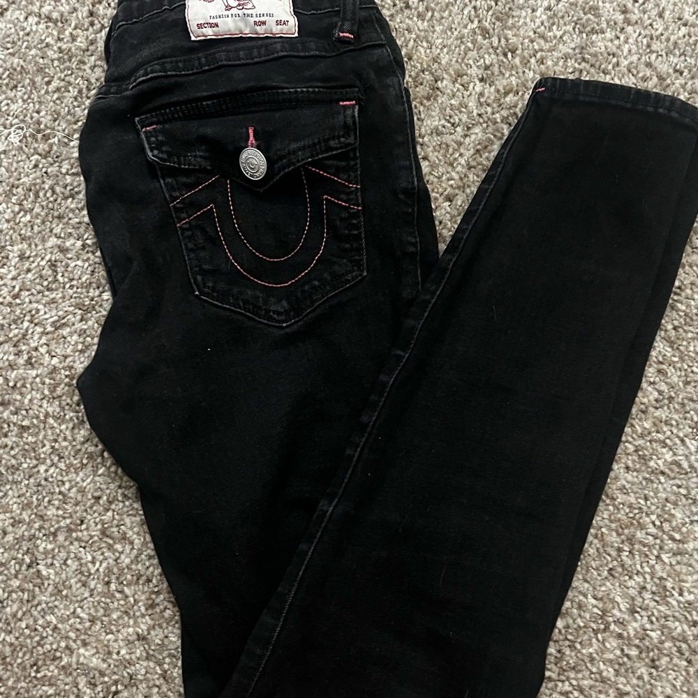 True Religion Women's Dark Skinny Jeans